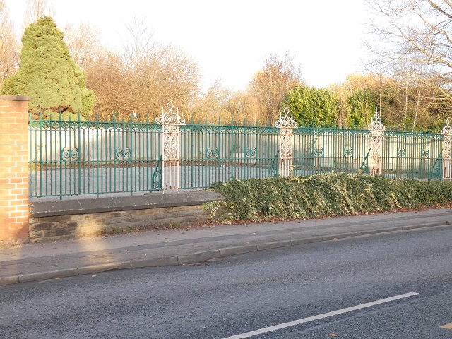 Railings at Leigh Cemetery